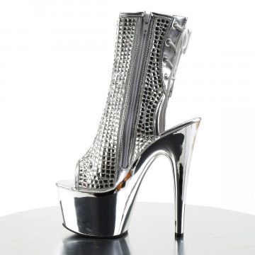 Pleaser ADORE-1018DCS Slv Multi RS/Slv Chrome