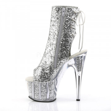 Pleaser ADORE-1018G Slv Glitter/Slv Glitter