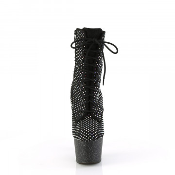 Pleaser ADORE-1020RM Blk Faux Suede-RS Mesh/Blk Matte