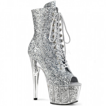 Pleaser ADORE-1021G Slv Glitter/Slv Gliteer