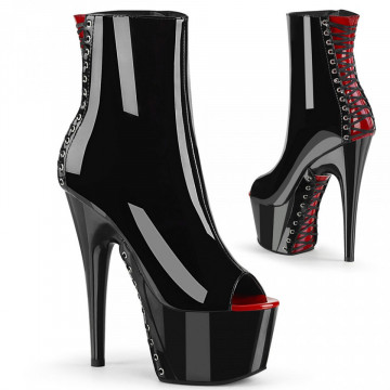 Pleaser ADORE-1025 Blk-Red Pat/Blk 38eu 8us ULTIME