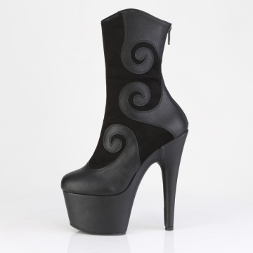Pleaser ADORE-1034 Blk Faux Suede-Faux Leather/Blk Matte - Img 3
