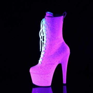 Pleaser ADORE-1040IG Neon B. Pink Iridescent Glitter/M