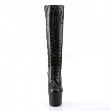 Pleaser ADORE-2023 Blk Str Faux Leather/Blk Matte