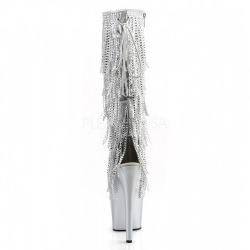 Pleaser ADORE-2024RSF Slv Metallic Pu/Slv Matte