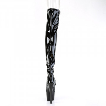 Pleaser ADORE-3011 Blk Str. Pat/Blk