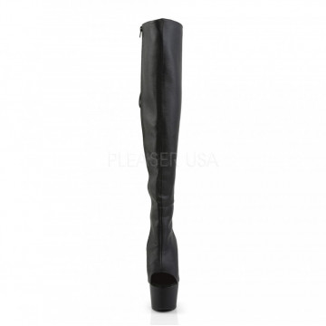 Pleaser ADORE-3019 Blk Faux Leather/Blk Matte