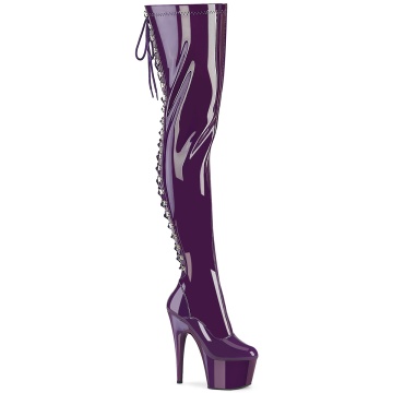 Pleaser ADORE-3063 Purple Str. Pat/Purple