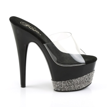 Pleaser ADORE-701-3 Clr/Blk-Pewter RS