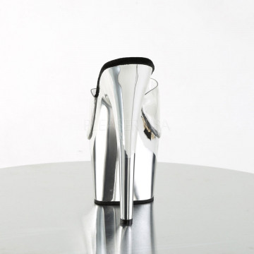 Pleaser ADORE-701 Clr/Slv Chrome