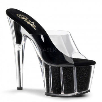Pleaser ADORE-701G Clr/Blk Gltr