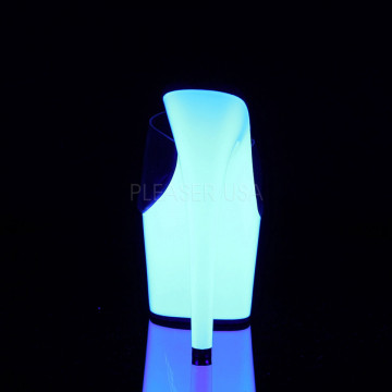 Pleaser ADORE-701UV Clr/Neon Wht