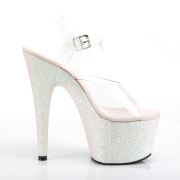 Pleaser ADORE-708HMG Clr/Opal Multi Glitter