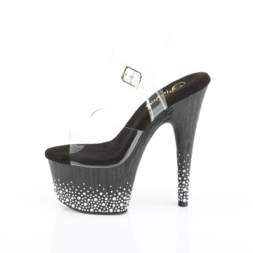 Pleaser ADORE-708SPKL-01 Clr/Blk-Slv RS