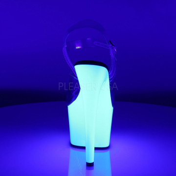 Pleaser ADORE-708UV Clr/Neon Wht