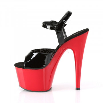 Pleaser ADORE-709 Blk Pat/Red