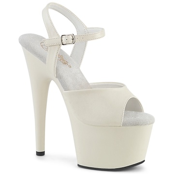 Pleaser ADORE-709 Off-Wht Faux Leather/Off-Wht Matte - Img 1