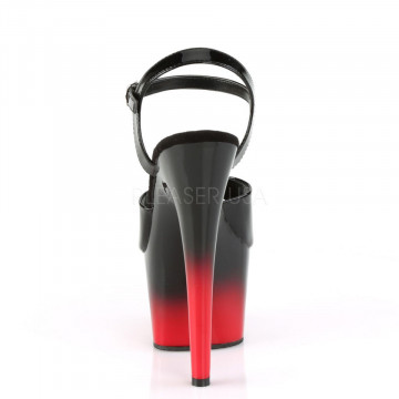 Pleaser ADORE-709BR-H Blk Pat/Blk-Red