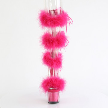 Pleaser ADORE-728F Clr-H. Pink Fur/M