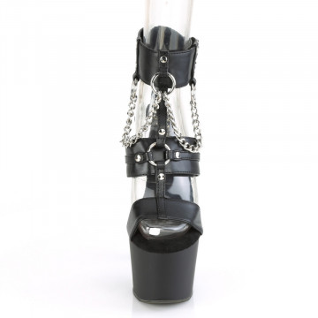 Pleaser ADORE-761 Blk Faux Leather/Blk Matte