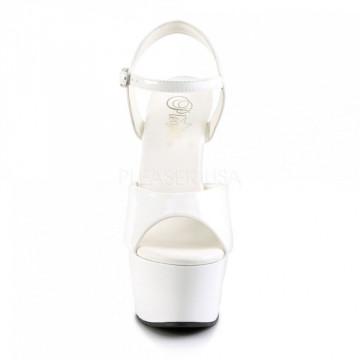 Pleaser ASPIRE-609 Wht Pat/Wht
