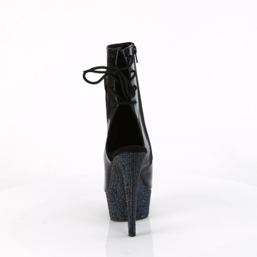 Pleaser BEJEWELED-1018DM-6 Blk Holo Pat/Midnight Blk RS - Img 5