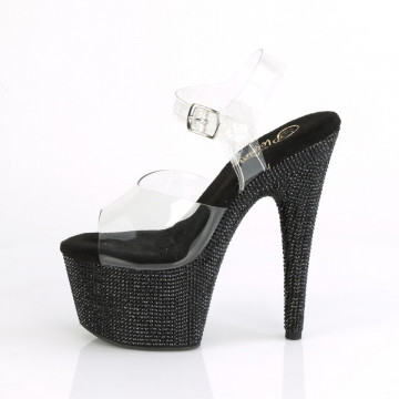 Pleaser BEJEWELED-708DM Clr/Blk RS