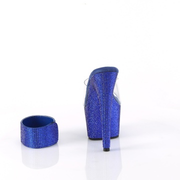 Pleaser BEJEWELED-712RS Clr/Royal Blue RS