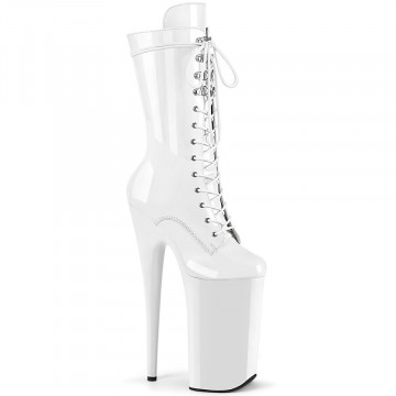 Pleaser BEYOND-1050 Wht Pat/Wht