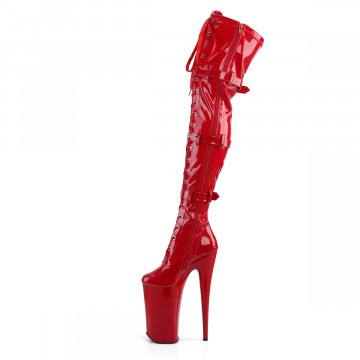 Pleaser BEYOND-3028 Red Stretch Pat/Red