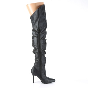 Pleaser CLASSIQUE-3011 Blk Faux Leather