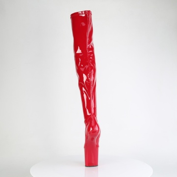 Pleaser CRAZE-3000 Red Str. Pat/Red