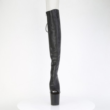 Pleaser CRAZE-3019 Blk Faux Leather/Blk Matte