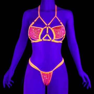 Pleaser Dancewear STAR-03RS Neon Orange - Img 4