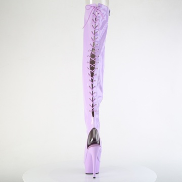 Pleaser DELIGHT-3017 Lavender Str. Pat/Lavender