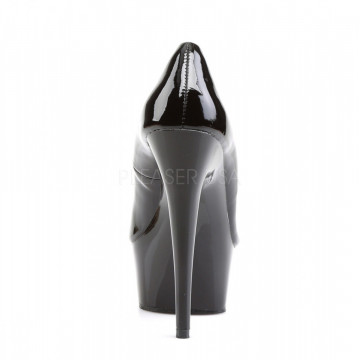 Pleaser DELIGHT-685 Blk Pat/Blk
