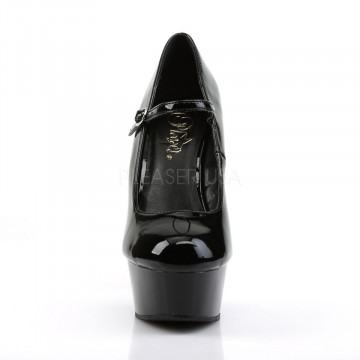 Pleaser DELIGHT-687 Blk Pat/Blk