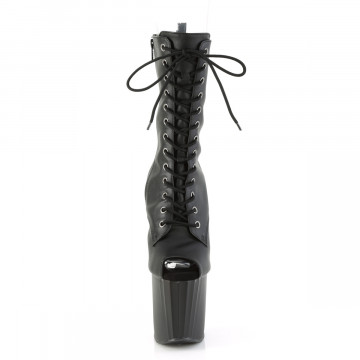 Pleaser ENCHANT-1041 Blk Faux Le/Blk Matte