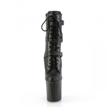 Pleaser ENCHANT-1043 Blk Faux Le/Blk Matte