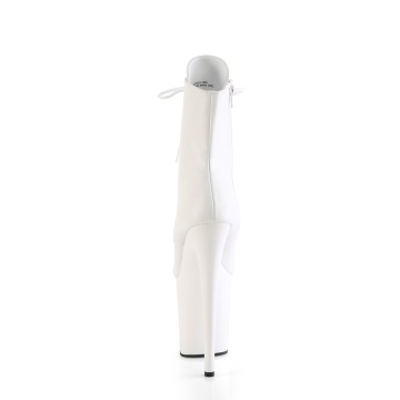 Pleaser FLAMINGO-1020 Wht Faux Leather/Wht Matte - Img 4