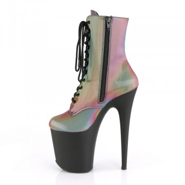 Pleaser FLAMINGO-1020REFL Rainbow Reflective/Blk Matte