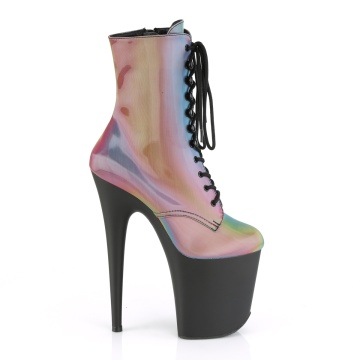Pleaser FLAMINGO-1020REFL Rainbow Reflective/Blk Matte