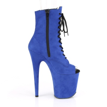Pleaser FLAMINGO-1021FS Royal Blue Faux Suede/Royal Blue Faux Suede