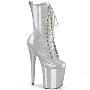 Pleaser FLAMINGO-1040GP Slv Glitter Pat/M