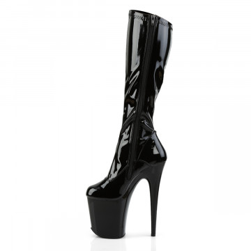 Pleaser FLAMINGO-2000 Blk Str Pat/Blk