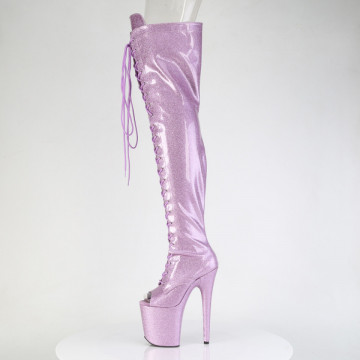 stivali tacco 20cm glit incorporato Pleaser