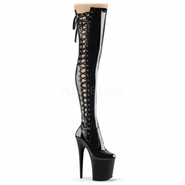 Pleaser FLAMINGO-3050 Blk Str Pat/Blk