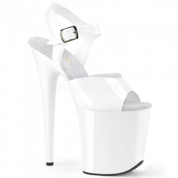 Pleaser FLAMINGO-808N Wht (Jelly-Like) TPU/Wht