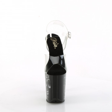 Pleaser FLAMINGO-808NLSK Clr/Blk-Multi