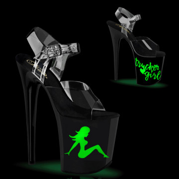 Pleaser FLAMINGO-808NLTG Clr/Blk-Multi